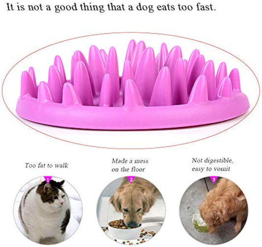Slow Feeder Bowl for Cats & Dogs — Jungle Puzzle Maze