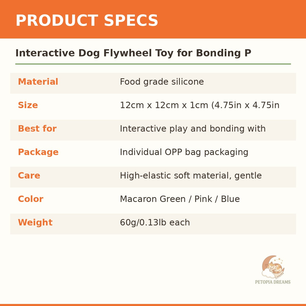 Interactive Dog Flywheel Toy for Bonding Playtime | Petopia Dreams