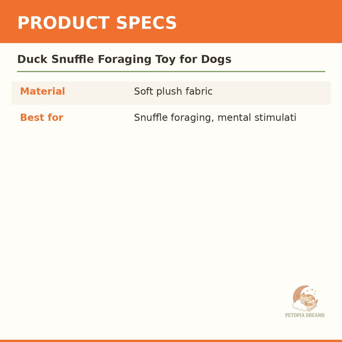 Duck Snuffle Foraging Toy for Dogs | Petopia Dreams