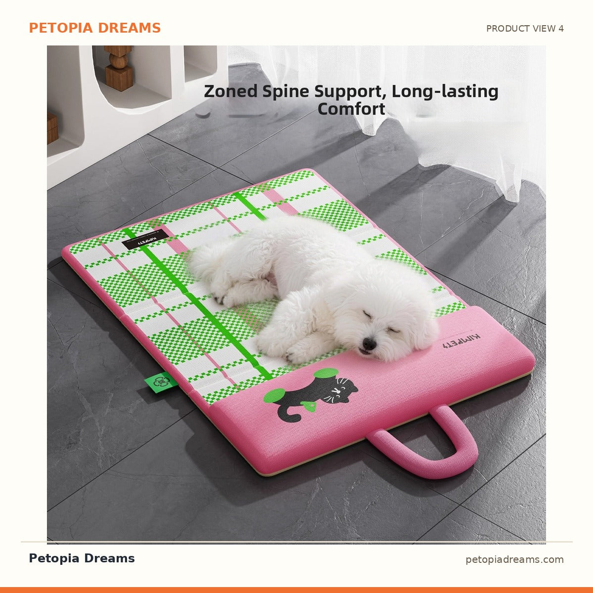 Additional product view of Reversible Cooling Dog Bed Mat — Cool Summers, Cozy Winters | Petopia Dreams