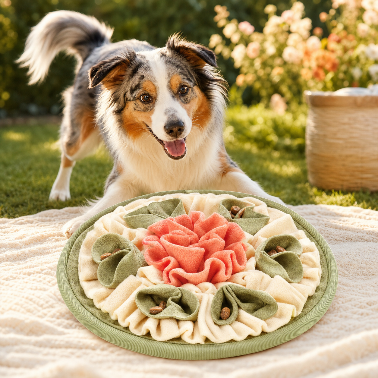 Snuffle Flying Disc Toy for Active Dogs