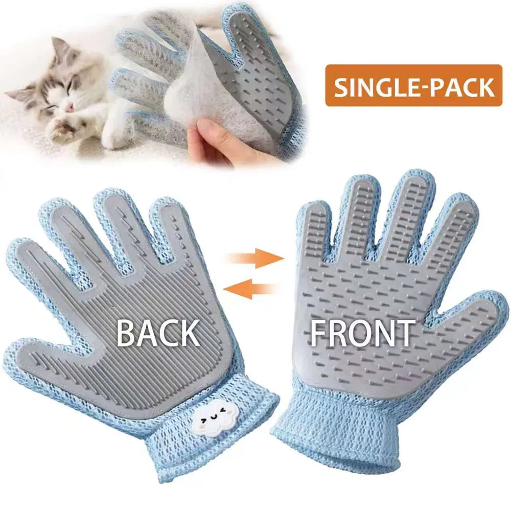 Best 2-in-1 Pet Grooming Glove for Shedding & Massage