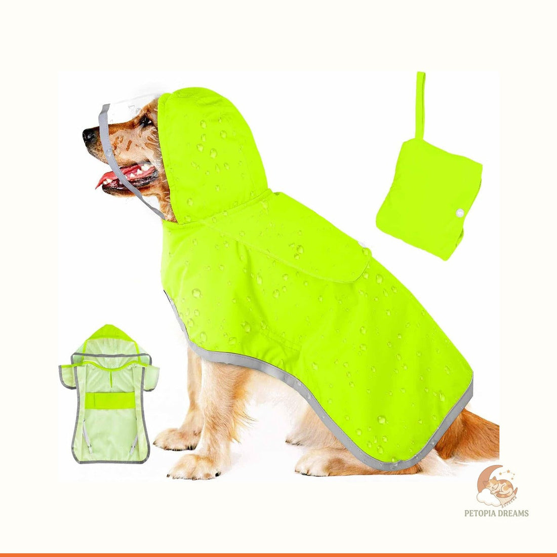 Best Hooded Dog Raincoat with Visor for Small Dogs