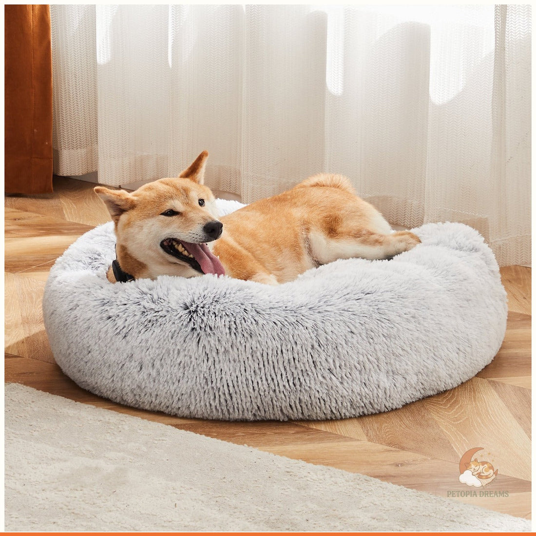 Best Faux Fur Cat Bed for Anxious Cats: 24" Round Nest