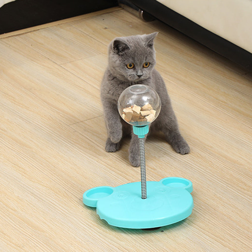 Wobble Treat Tumbler: Slow Feeder Toy for Cats & Dogs