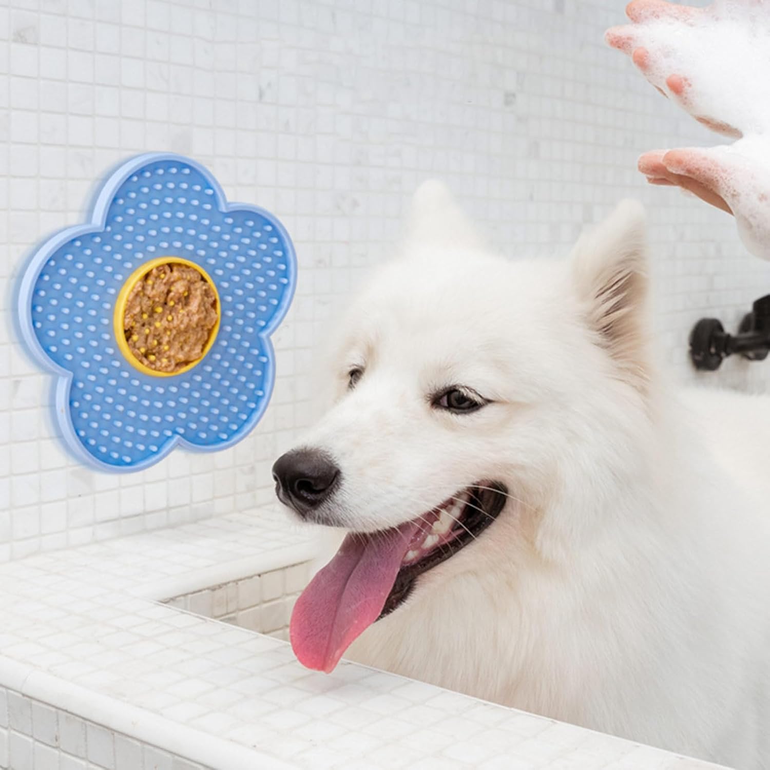 Slow Feeder Licking Mat for Dogs & Cats with Suction Cups