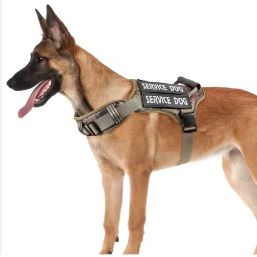Tactical No-Pull Dog Harness with Control Handle & Reflective Trim