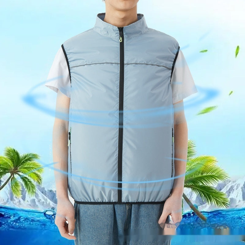 Summer Cooling Fan Jacket for Outdoor Adventures with Your Dog