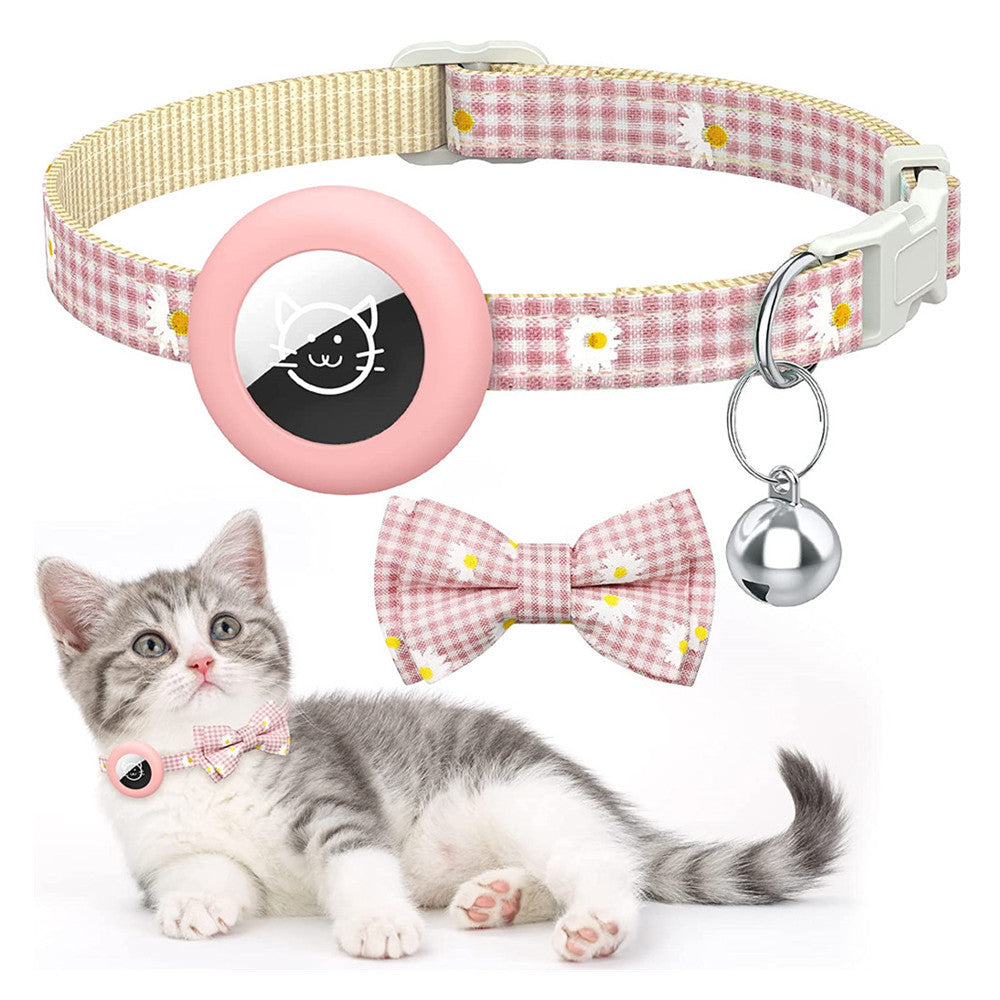 Additional view of Plaid Bow Dog & Cat Collar — Adorable Everyday Charm
