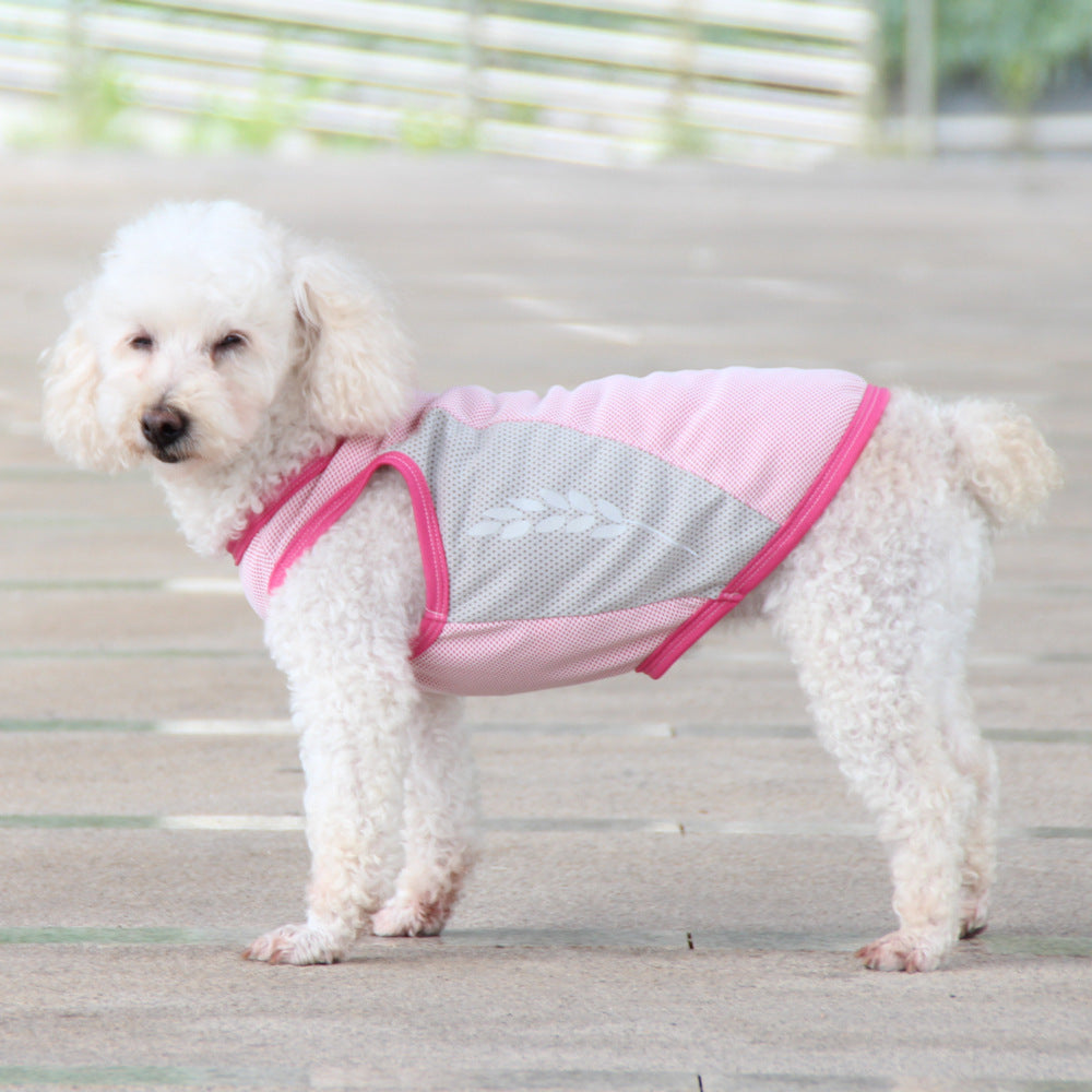 Cooling Dog Vest with Reflective Strip — Summer Cool Coat