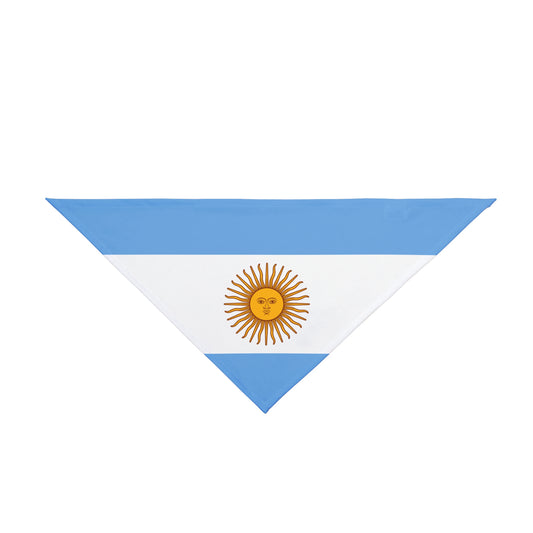 Soccer Fan Pet Bandana — Argentina