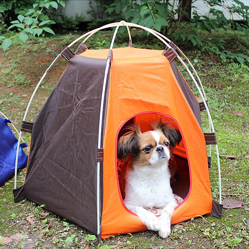 Foldable Pet Tent House for Small Dogs & Cats