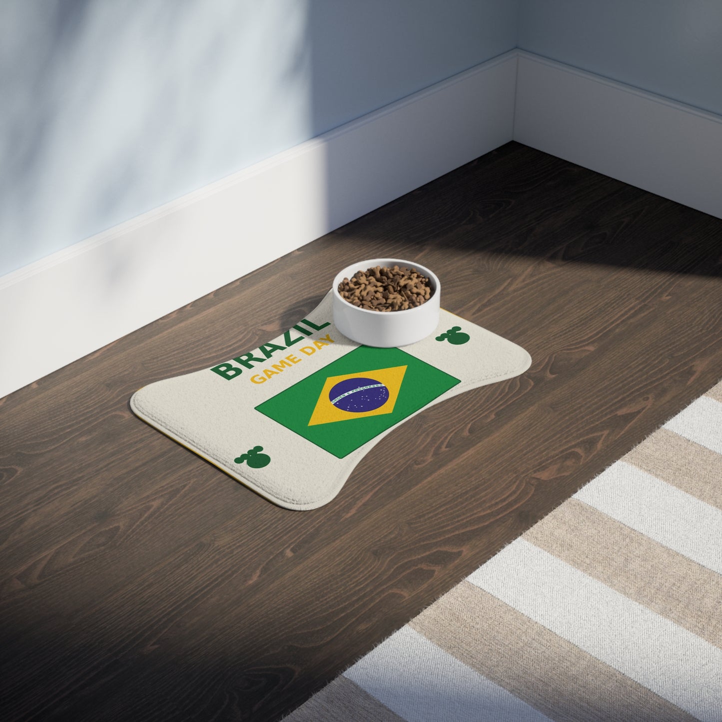 World Cup Pet Feeding Mat - Brazil