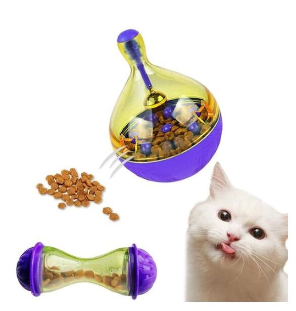 Interactive Cat Treat Ball — IQ Slow Feeder & Training Toy