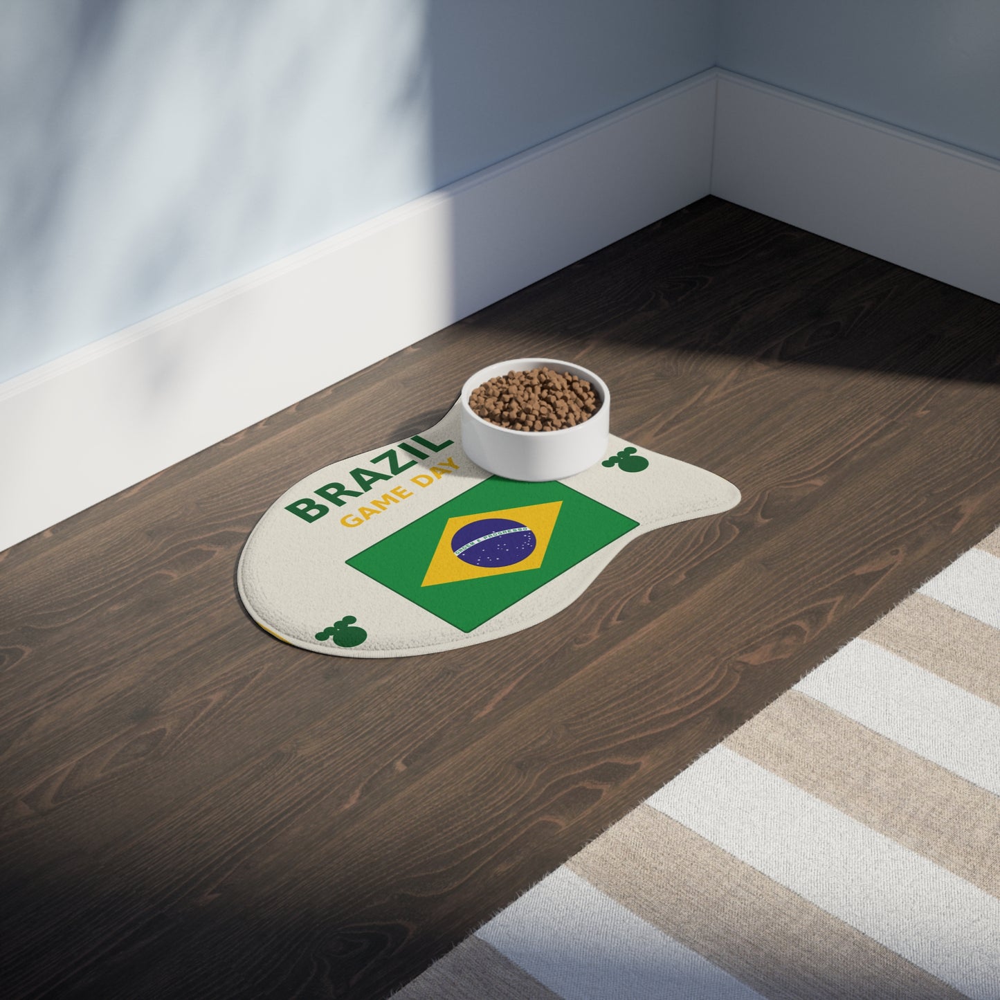 World Cup Pet Feeding Mat - Brazil