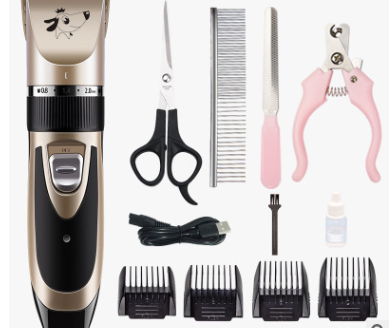 Cordless Pet Grooming Kit – Quiet Clippers for Dogs & Cats