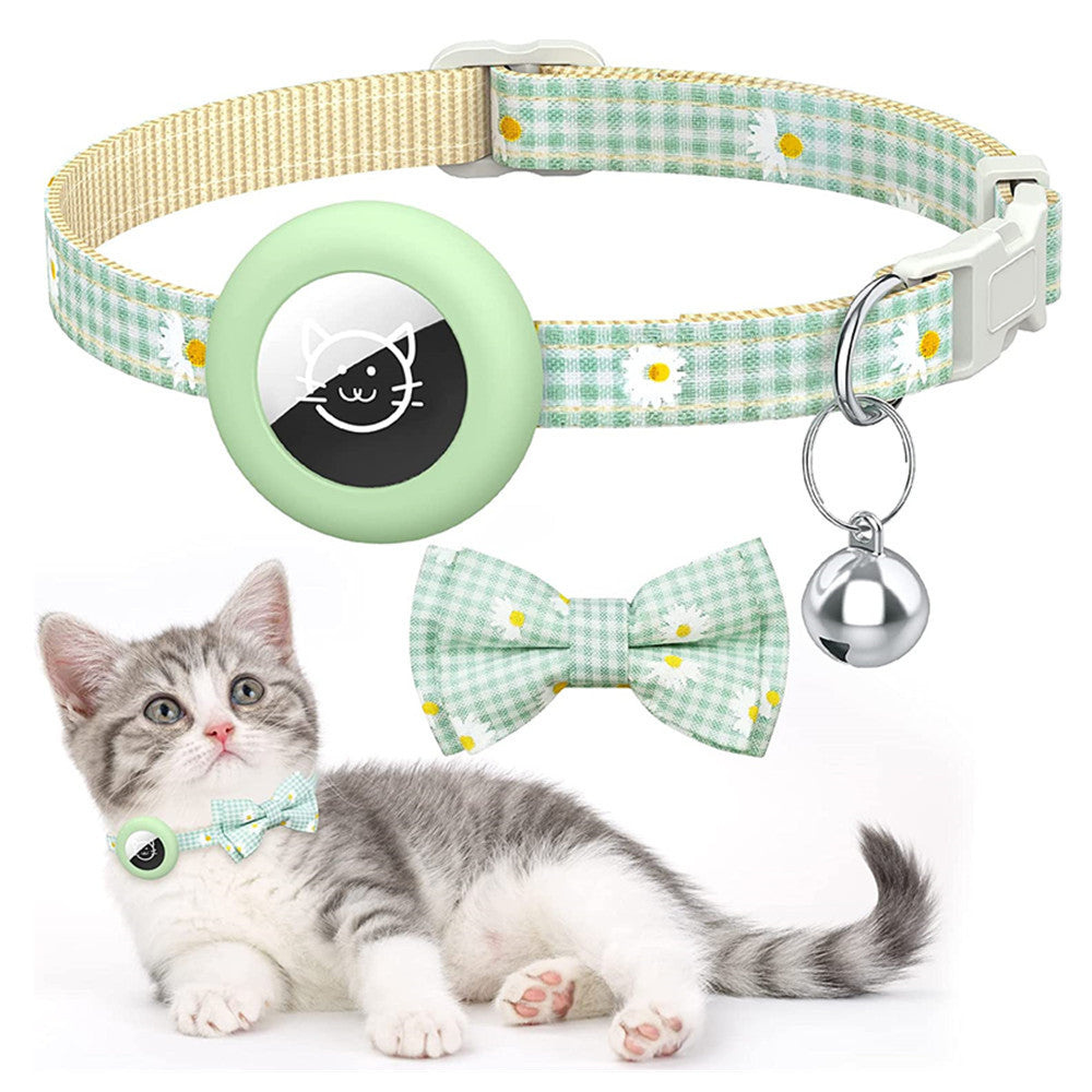 Additional view of Plaid Bow Dog & Cat Collar — Adorable Everyday Charm