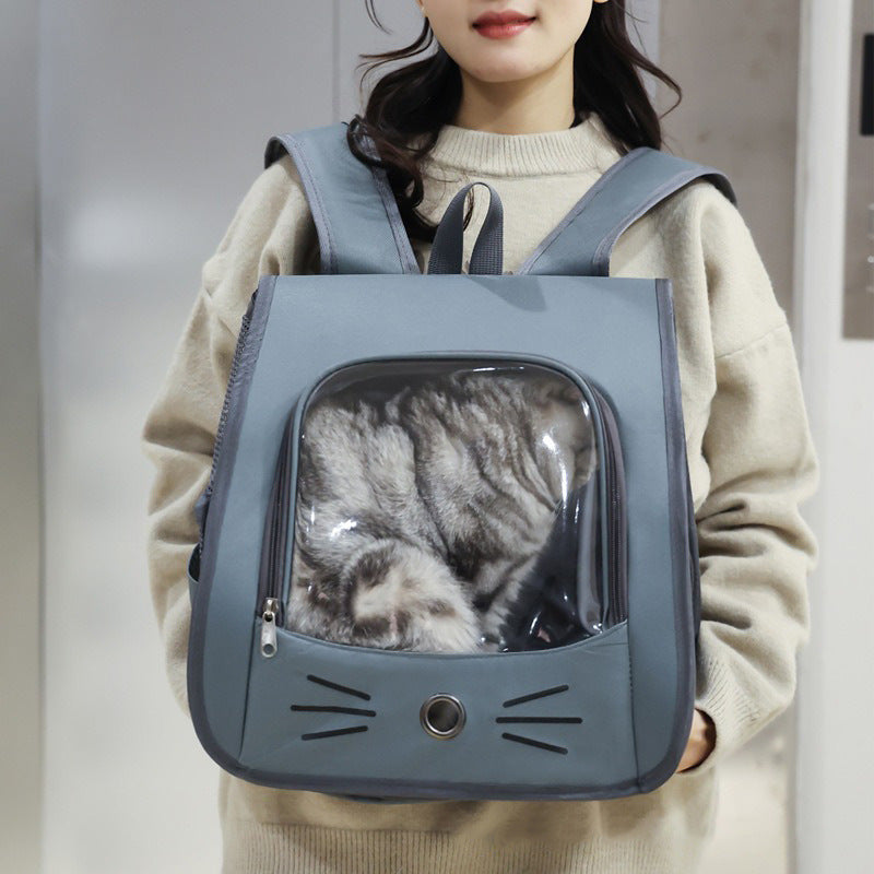 Cat Carrier Backpack — Breathable Travel Bag for Cats & Small Dogs