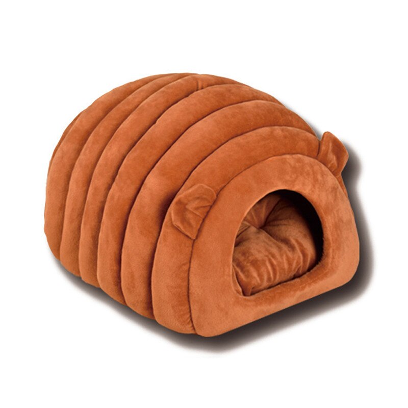 Cozy Cat Cave Bed — Warm Winter Hideaway for Cats