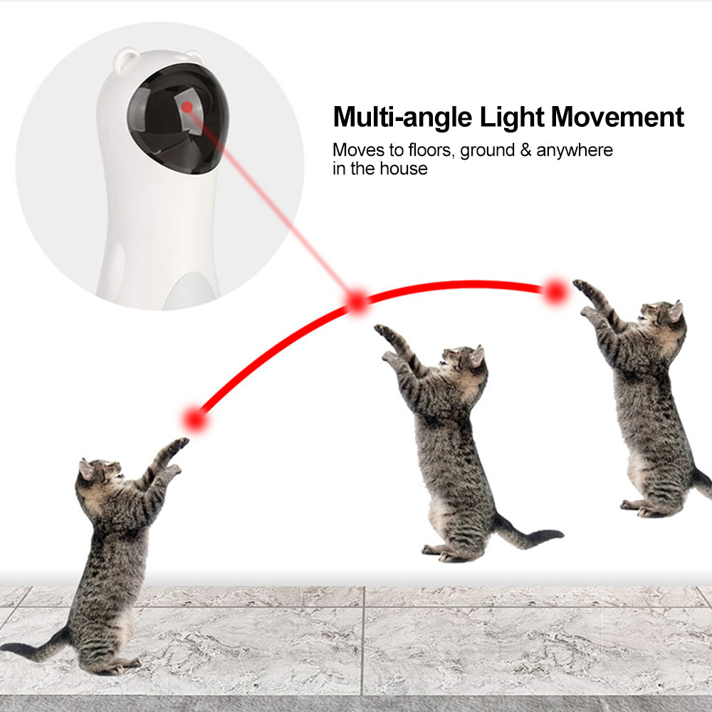 Automatic Laser Cat Toy — Auto-Play Bear with Timer & Silent Motor
