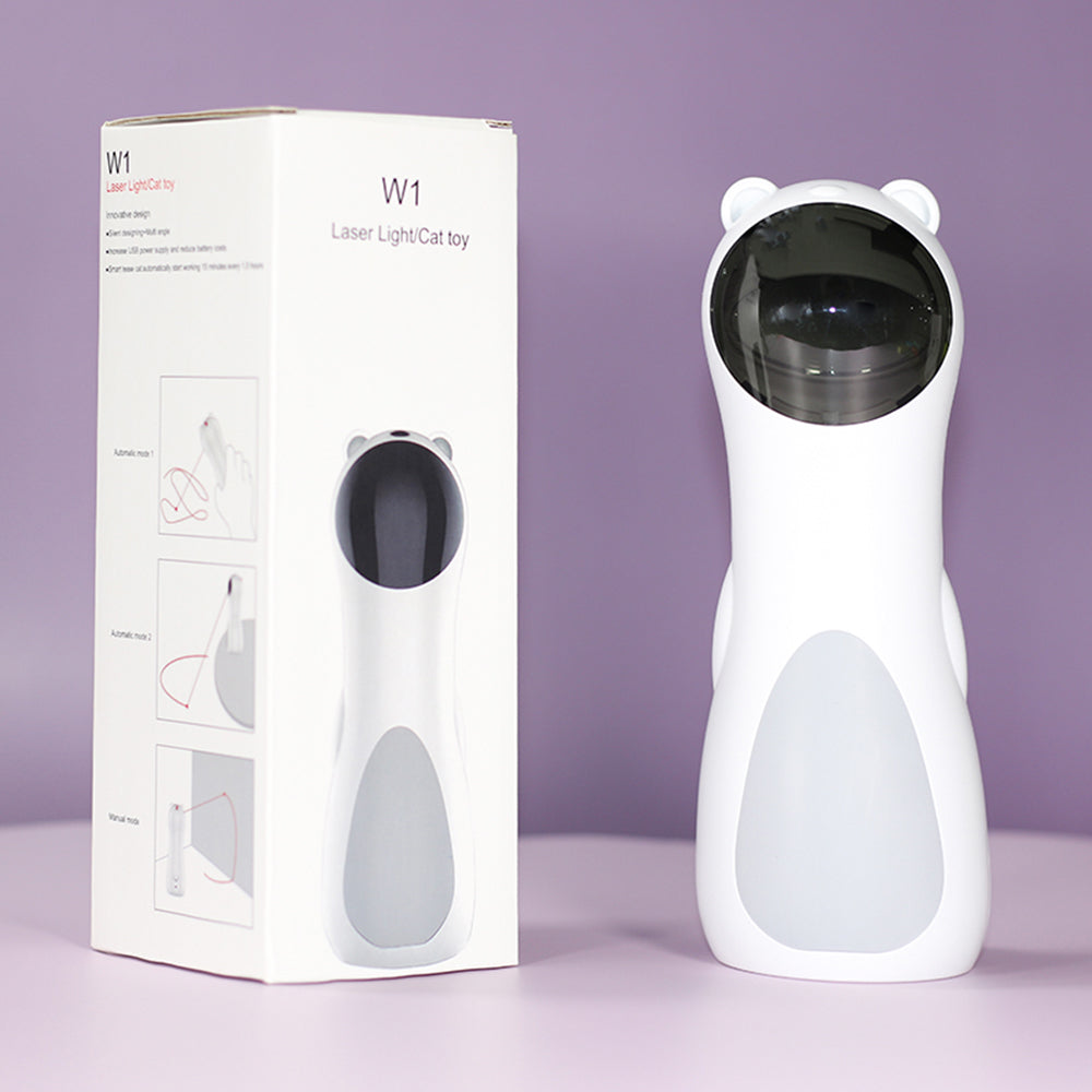 Automatic Laser Cat Toy — Auto-Play Bear with Timer & Silent Motor