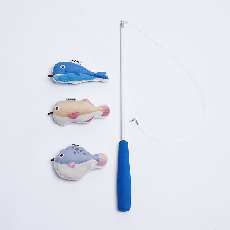 Retractable Cat Teaser & Molar Chew Toy for Playful Cats