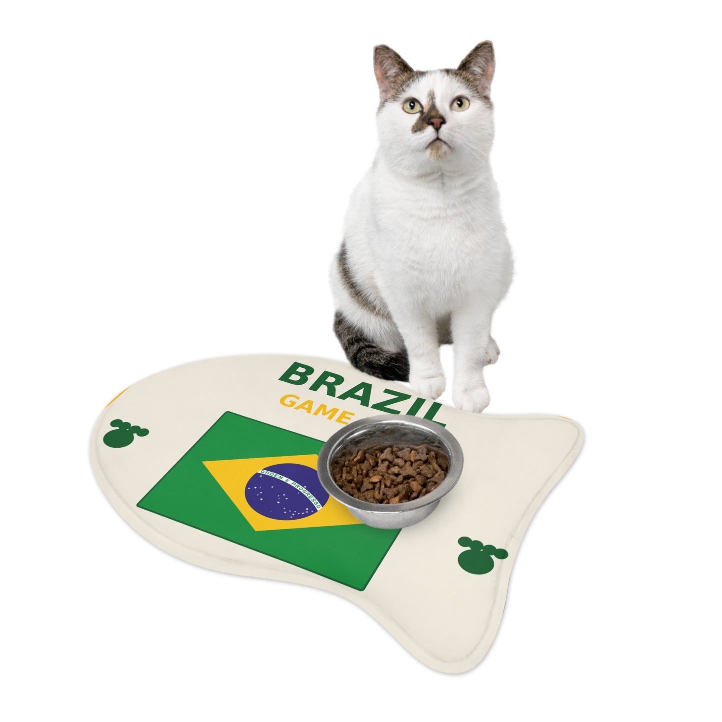 World Cup Pet Feeding Mat - Brazil