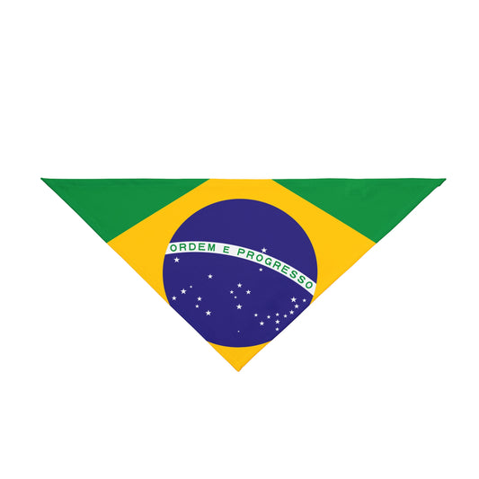 Soccer Fan Pet Bandana — Brazil