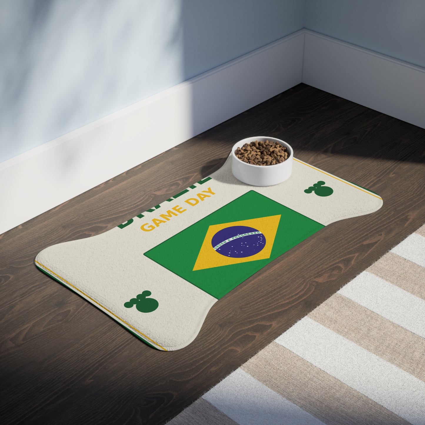 World Cup Pet Feeding Mat - Brazil