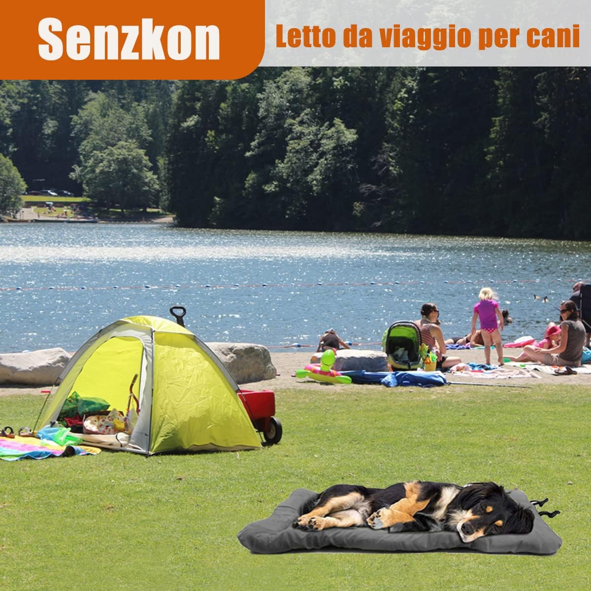 Portable Waterproof Dog Bed for Camping & Travel