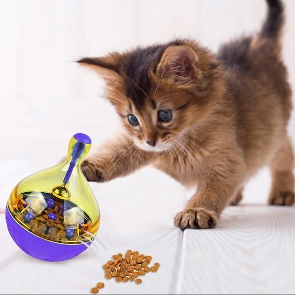 Interactive Cat Treat Ball — IQ Slow Feeder & Training Toy