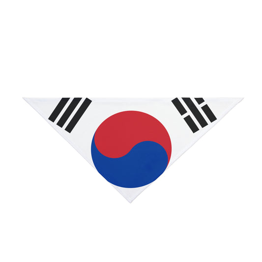 Soccer Fan Pet Bandana — South Korea