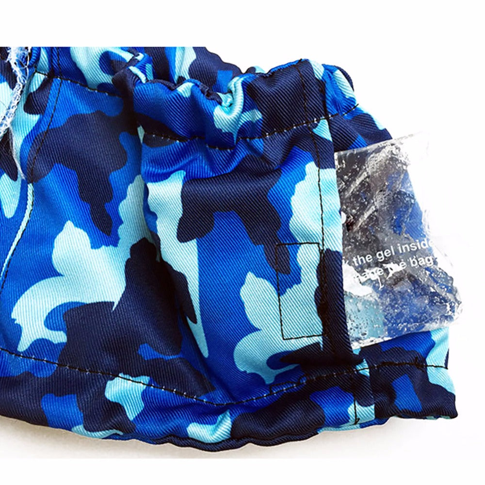 Pet Cooling Scarf with Ice Pack — Summer Heat Relief Bandana