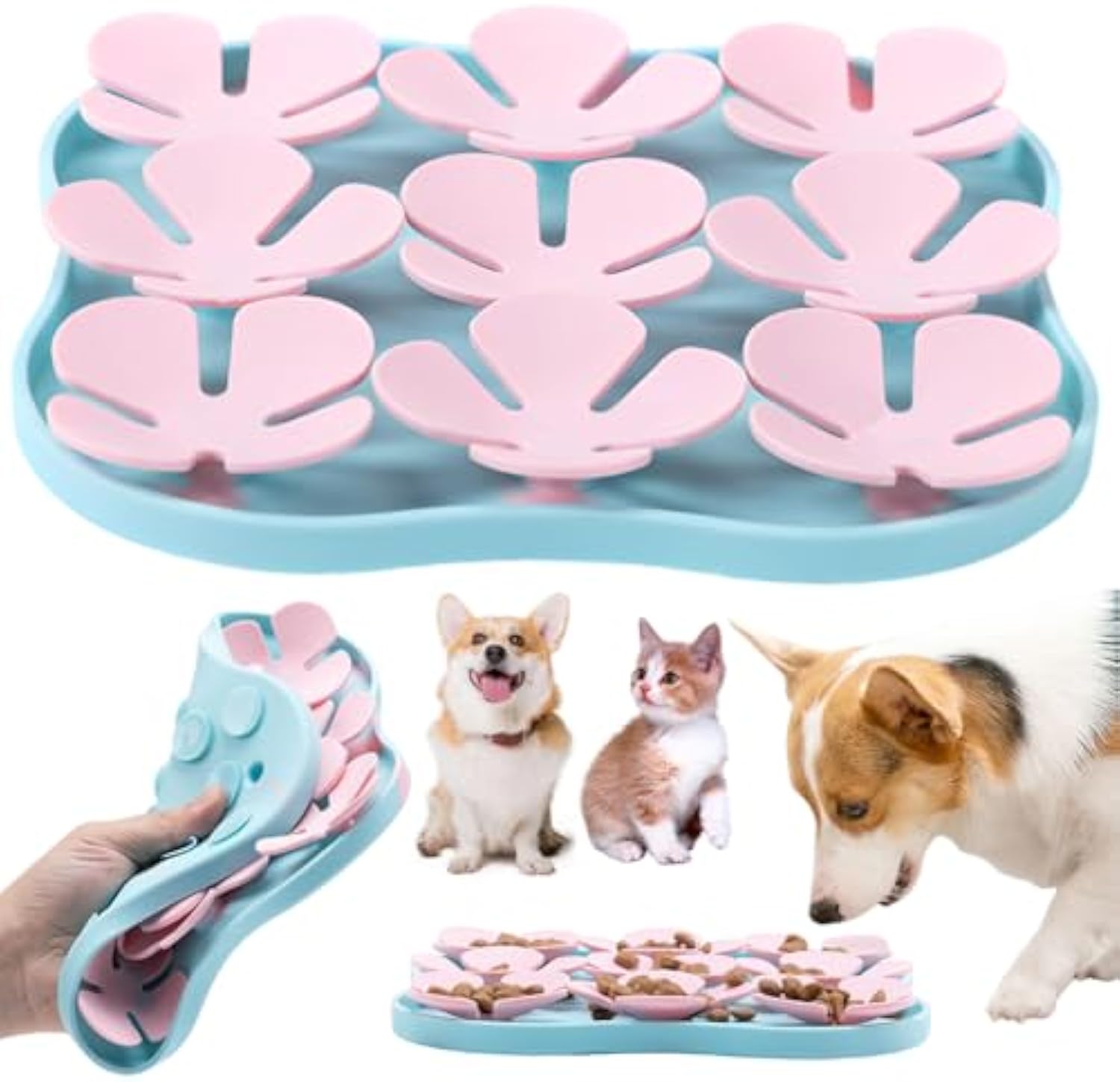 Slow Feeder Lick Mat for Dogs — Calming Silicone Pad