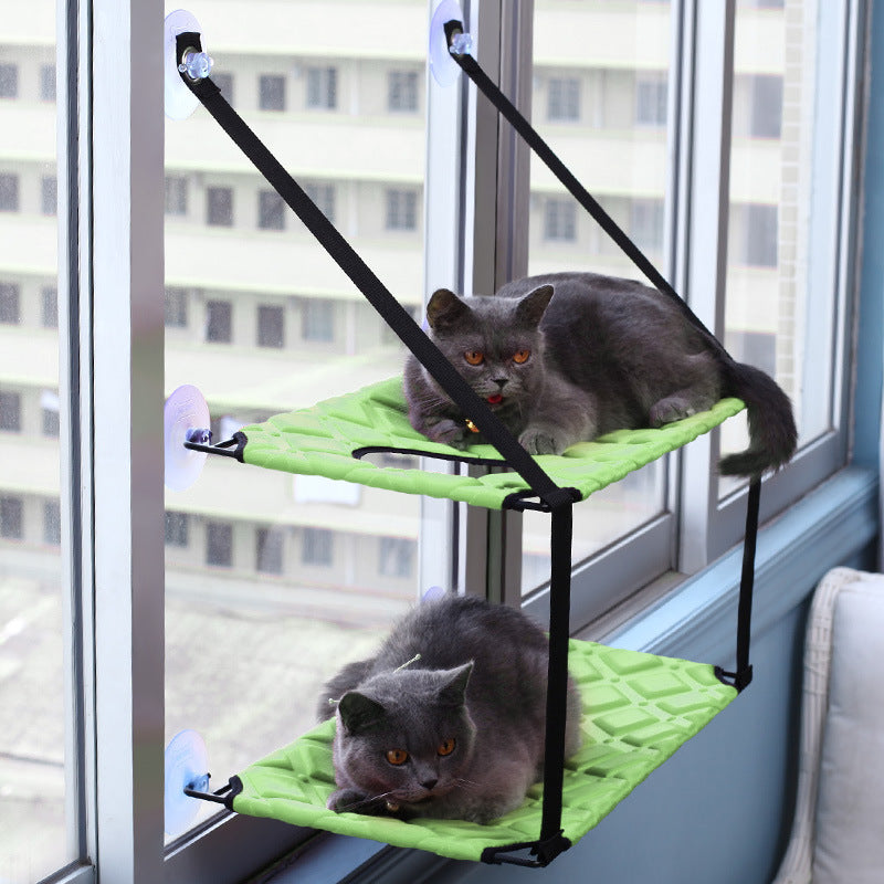 Cat Window Hammock - Suction Cup Perch for Indoor Cats