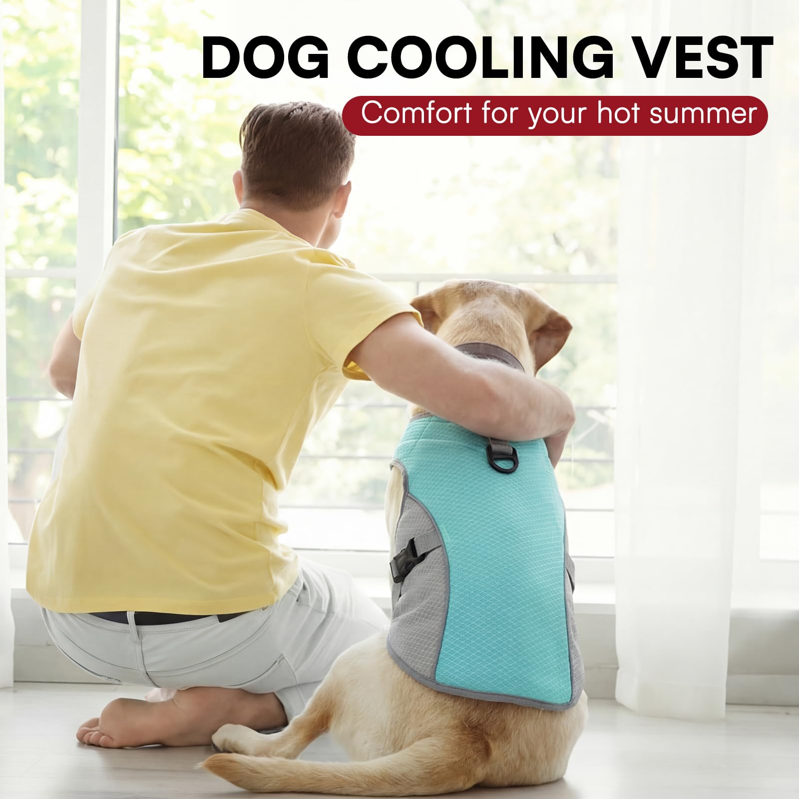 Dog Cooling Vest — Reflective Summer Jacket for Hot Walks
