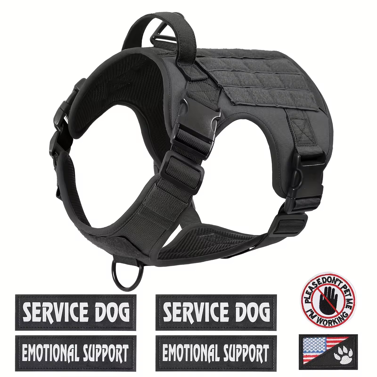 Tactical Dog Harness Vest — Reflective, No-Pull Adventure Gear