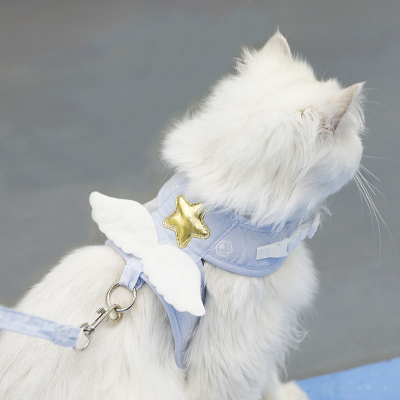 Angel Wings Cat Harness and Leash Set — Escape-Proof