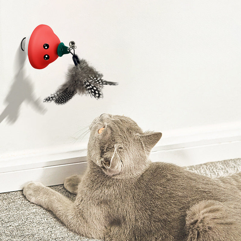 Suction Cup Cat Wand Toy — Hands-Free Indoor Play