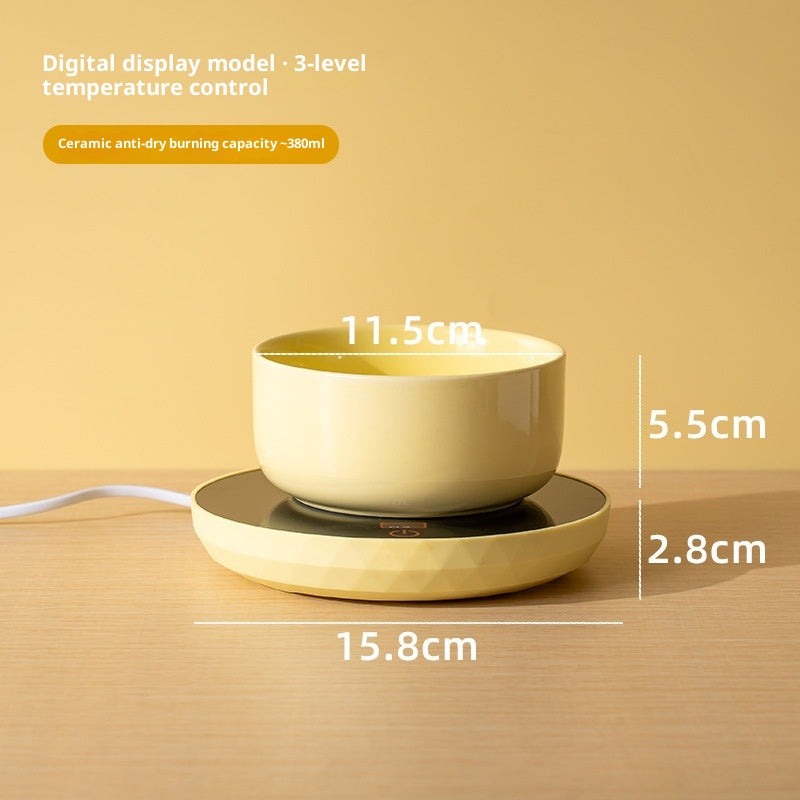Heated Cat Water Bowl — Ceramic Constant-Temp Drinking Dish