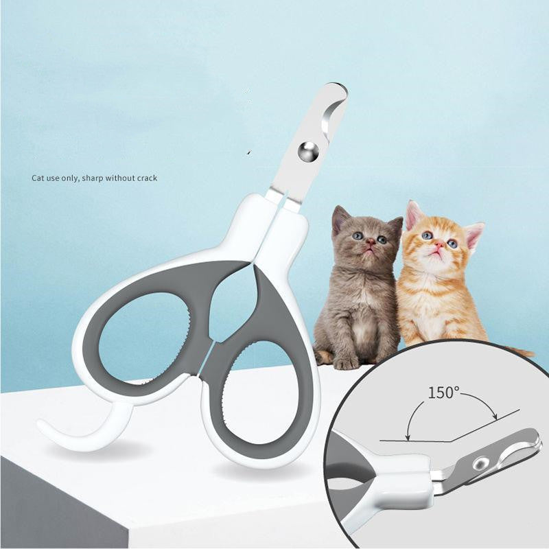 Cat Nail Clippers with Angled Blade & Safety Guard