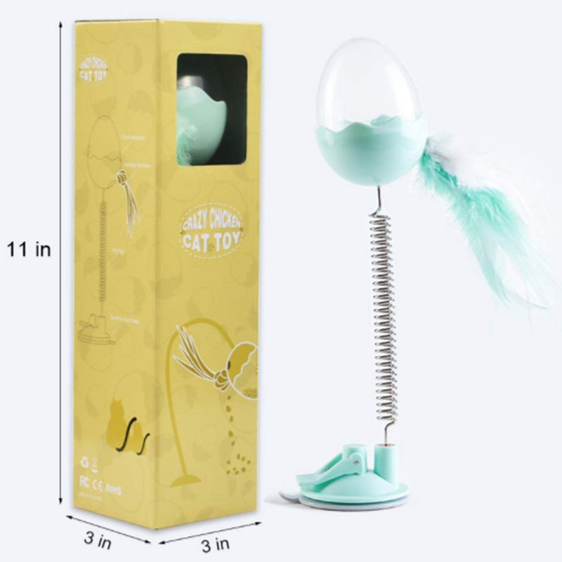 Suction Cup Catnip Toy with Feather for Indoor Cats