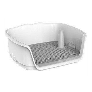 Dog Potty Tray with Grate - Mess-Free Indoor Toilet for Small Dogs