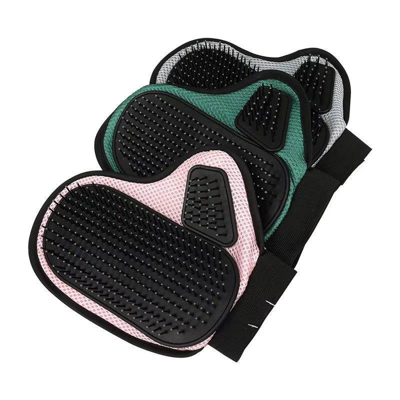 Pet Grooming Glove for Shedding — Cat & Dog Hair Remover