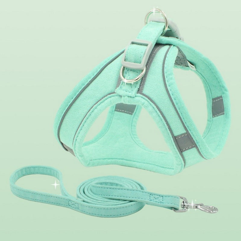 Cat Harness and Leash Set — Escape-Proof Velvet Vest
