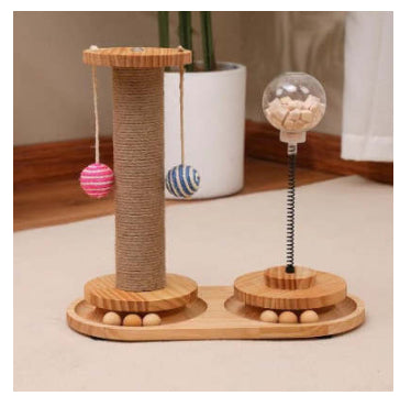 Cat Treat Dispenser Toy: Slow-Feeder Puzzle for Cats & Small Dogs