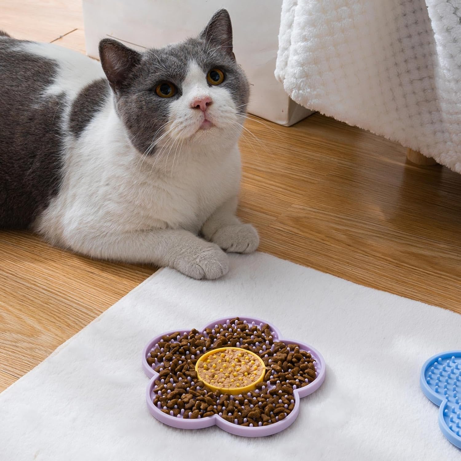 Slow Feeder Licking Mat for Dogs & Cats with Suction Cups