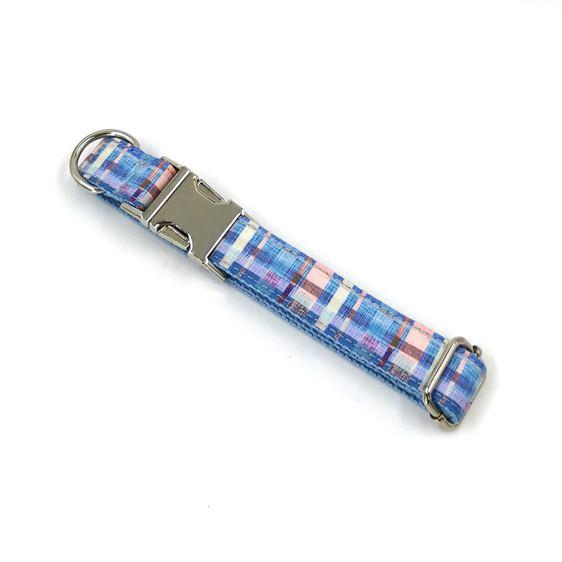 Additional view of Plaid Dog Collar & Bow Tie Set — Adjustable for Every Pup