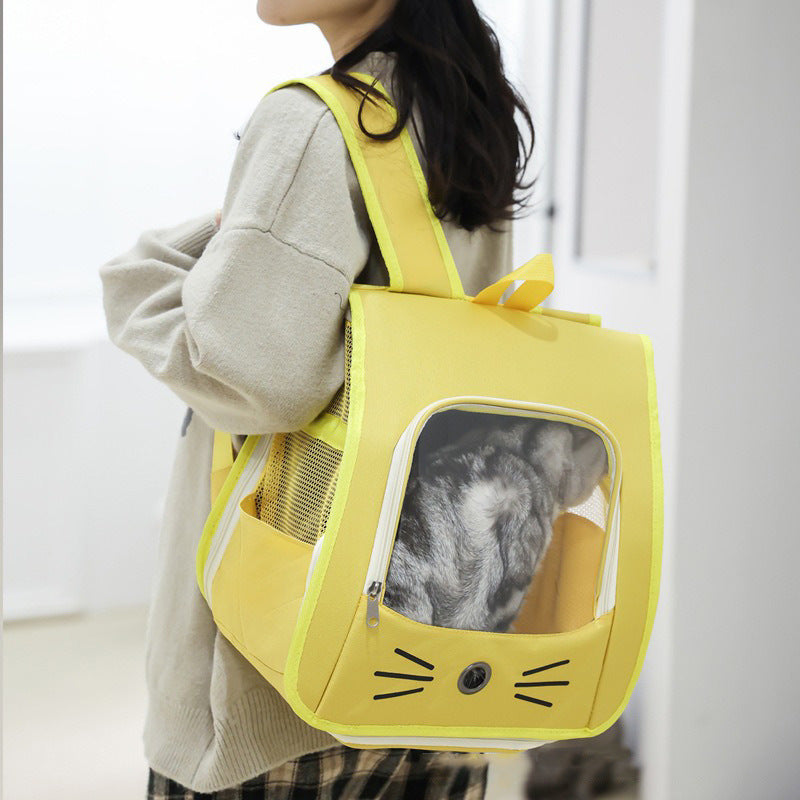 Cat Carrier Backpack — Breathable Travel Bag for Cats & Small Dogs