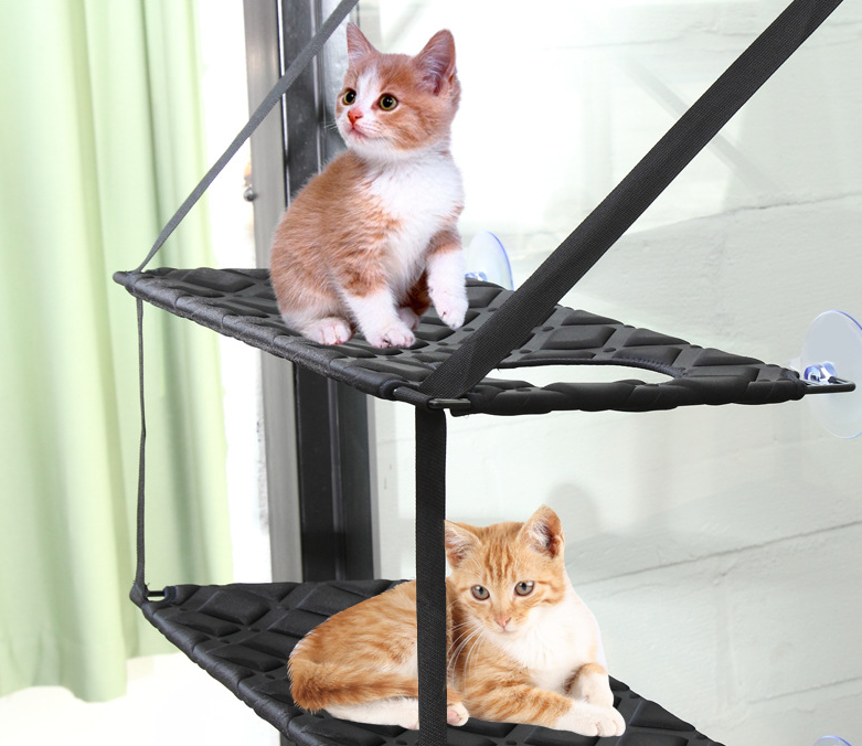 Cat Window Hammock - Suction Cup Perch for Indoor Cats